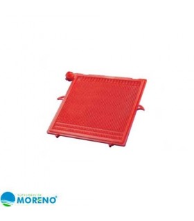 Placa roja 20x20 abierta Colombo