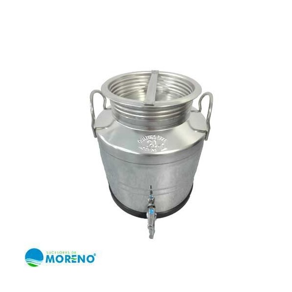 Aceitera Inox Soldada 20 Lt con grifo