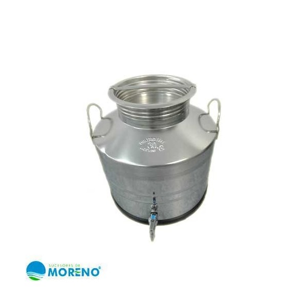 Aceitera Inox Soldada 30 Lt con grifo