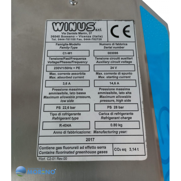 Refrigerador C1-W1 Winus - OFERTA  (*Articulo de exposición)
