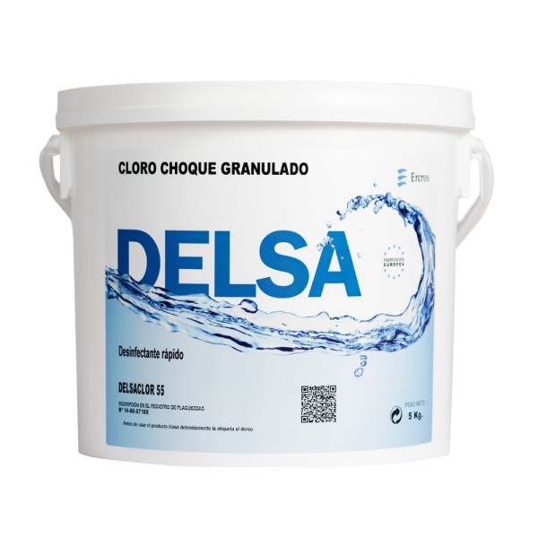 Cloro de Choque Granulado GR-55 5 kg Delsa (Ercros)