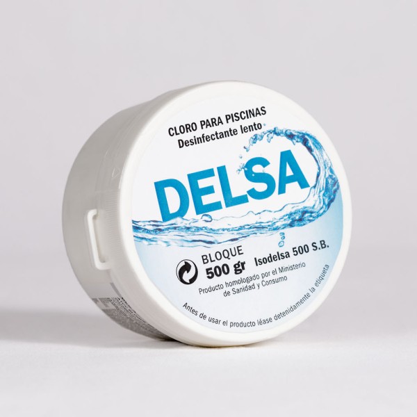 Bloque de Cloro Lento 500 g Delsa (Ercros)