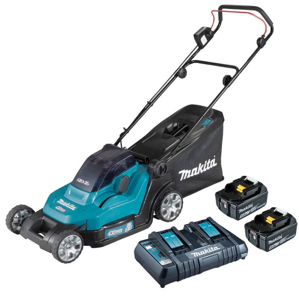 Cortacésped a Batería Makita DLM539CT2 36 V con 2 Baterías y Cargador