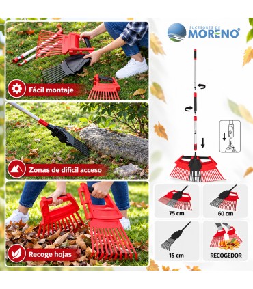 Rastrillo de Jardín 3 en 1 Kamikaze