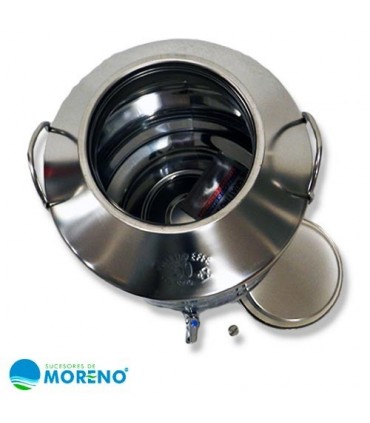 Aceitera 50 L agrafada con grifo